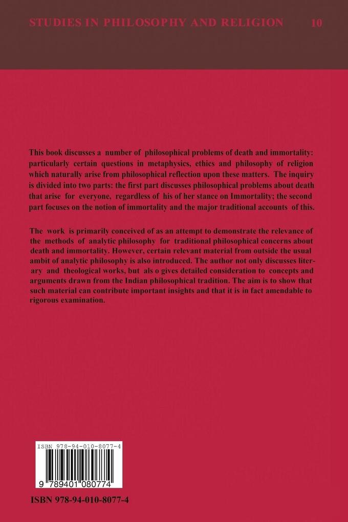 Weitere Ansicht: Death and Immortality | R. W. Perrett
