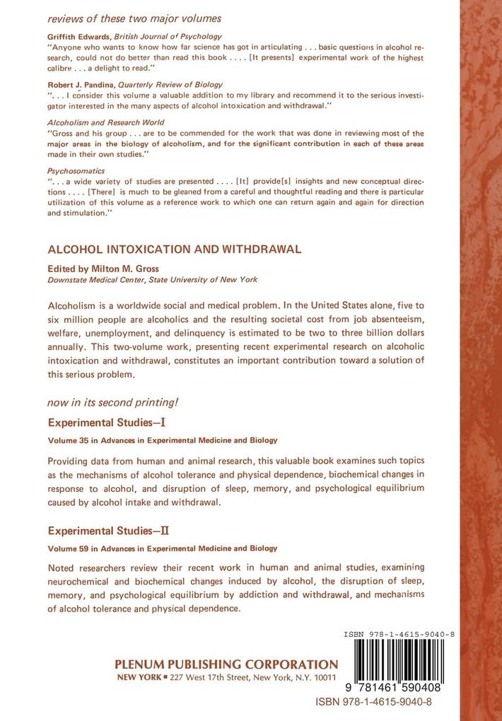 Weitere Ansicht: Alcohol Intoxication and Withdrawal - IIIb | Milton M. Gross