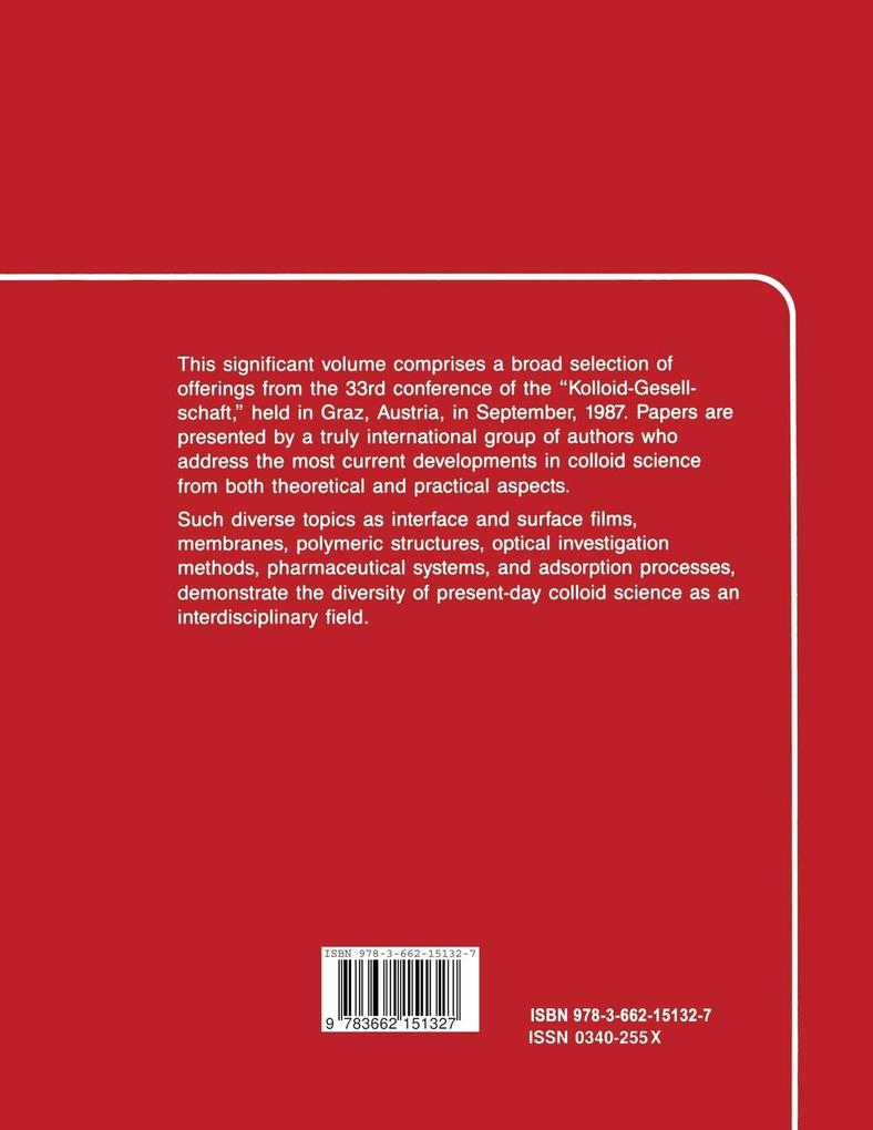 Weitere Ansicht: Dispersed Systems