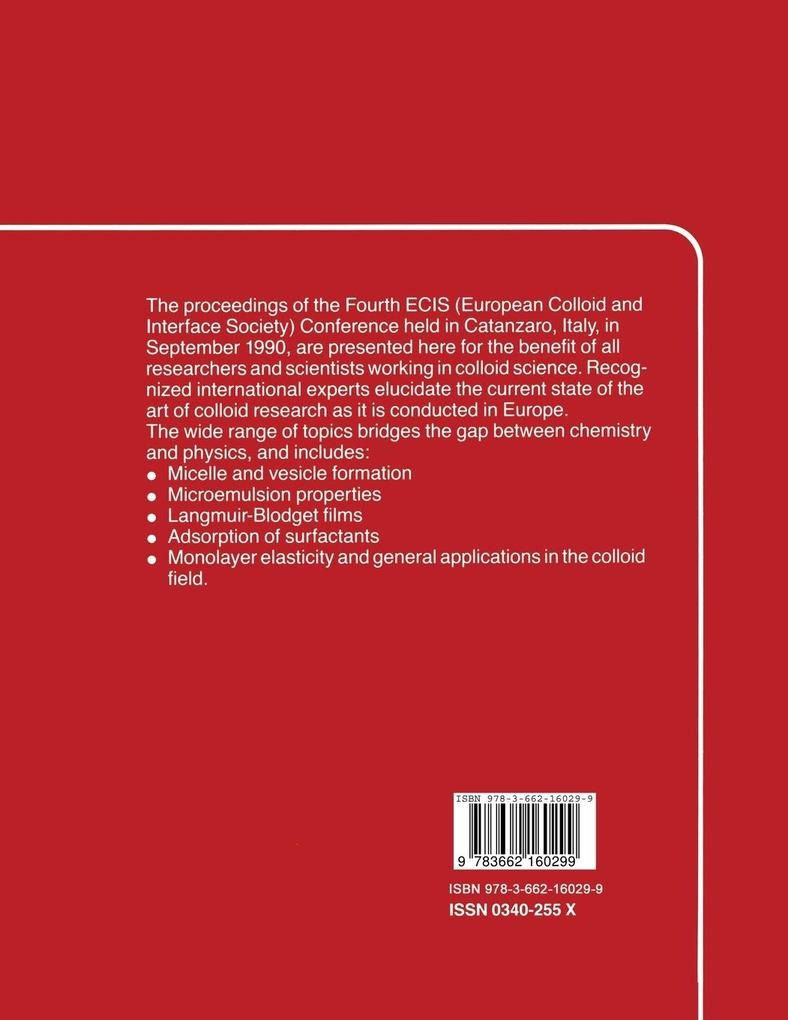 Weitere Ansicht: Trends in Colloid and Interface Science V