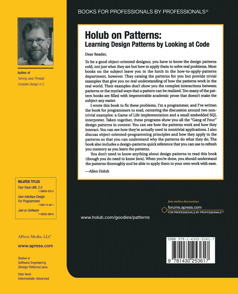 Weitere Ansicht: Holub on Patterns | Allen Holub