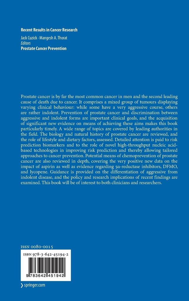 Weitere Ansicht: Prostate Cancer Prevention
