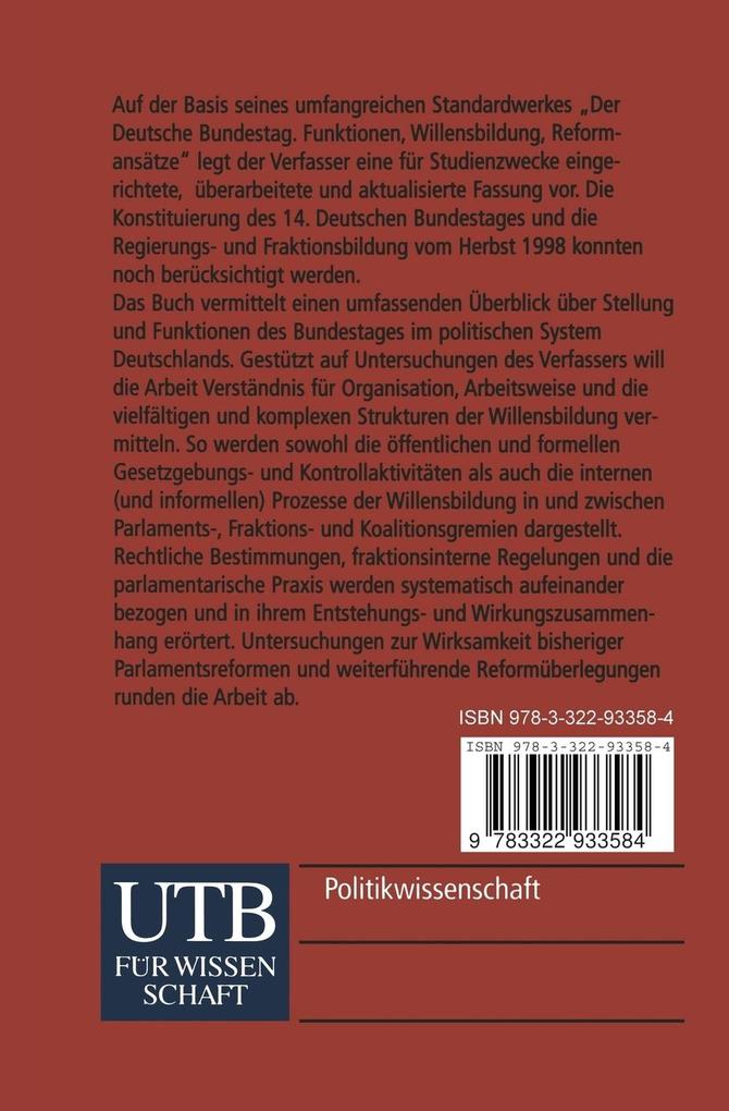 Weitere Ansicht: Der Deutsche Bundestag | Wolfgang Ismayr