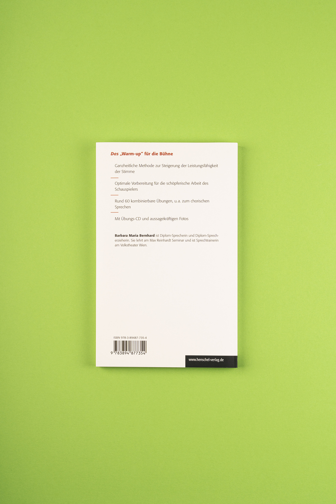 Weitere Ansicht: Sprechtraining für Schauspieler | Barbara Maria Bernhard