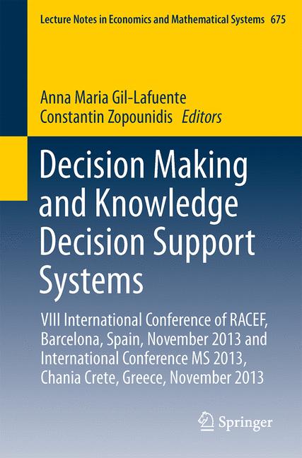 Weitere Ansicht: Decision Making and Knowledge Decision Support Systems
