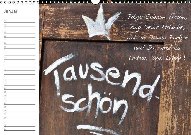 Weitere Ansicht: Beflügelt (Wandkalender immerwährend DIN A3 quer) | Alexandra Loos