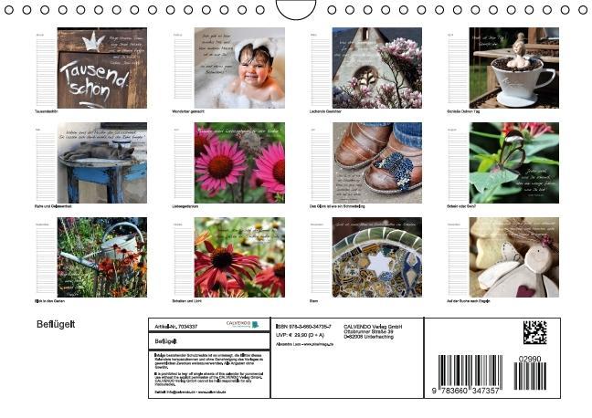 Weitere Ansicht: Beflügelt (Wandkalender immerwährend DIN A4 quer) | Alexandra Loos