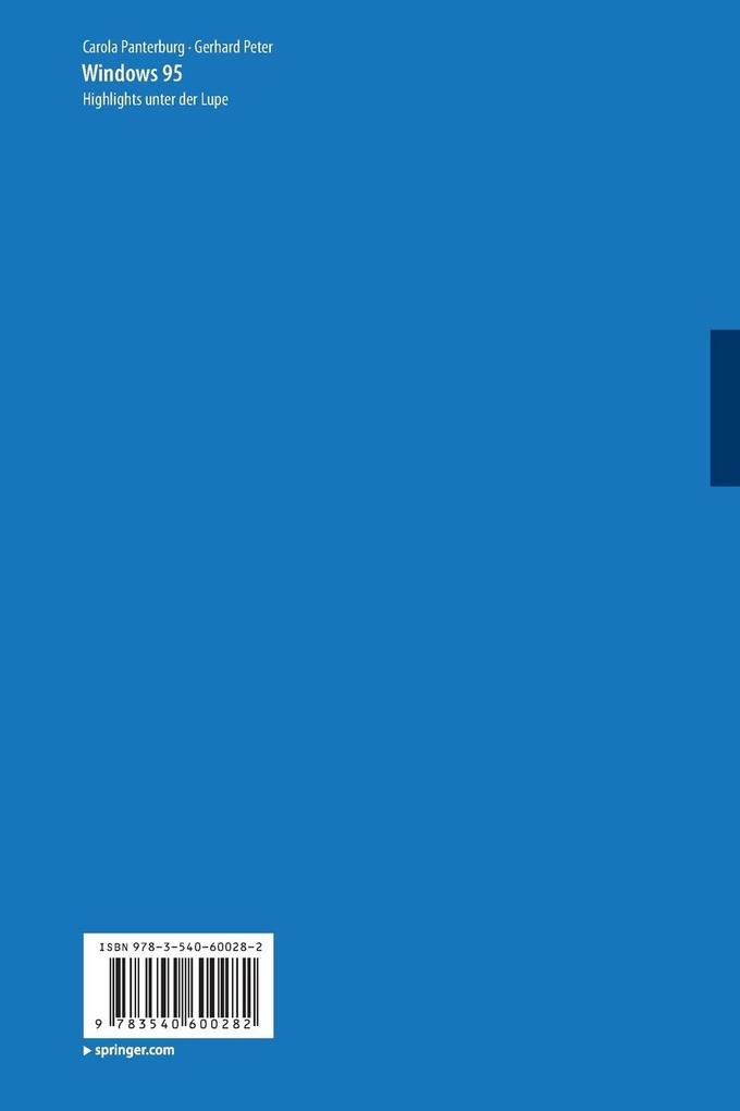 Weitere Ansicht: Windows 95 | Carola Pantenburg, Gerhard Peter