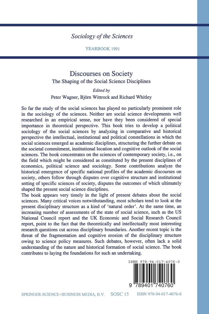 Weitere Ansicht: Discourses on Society
