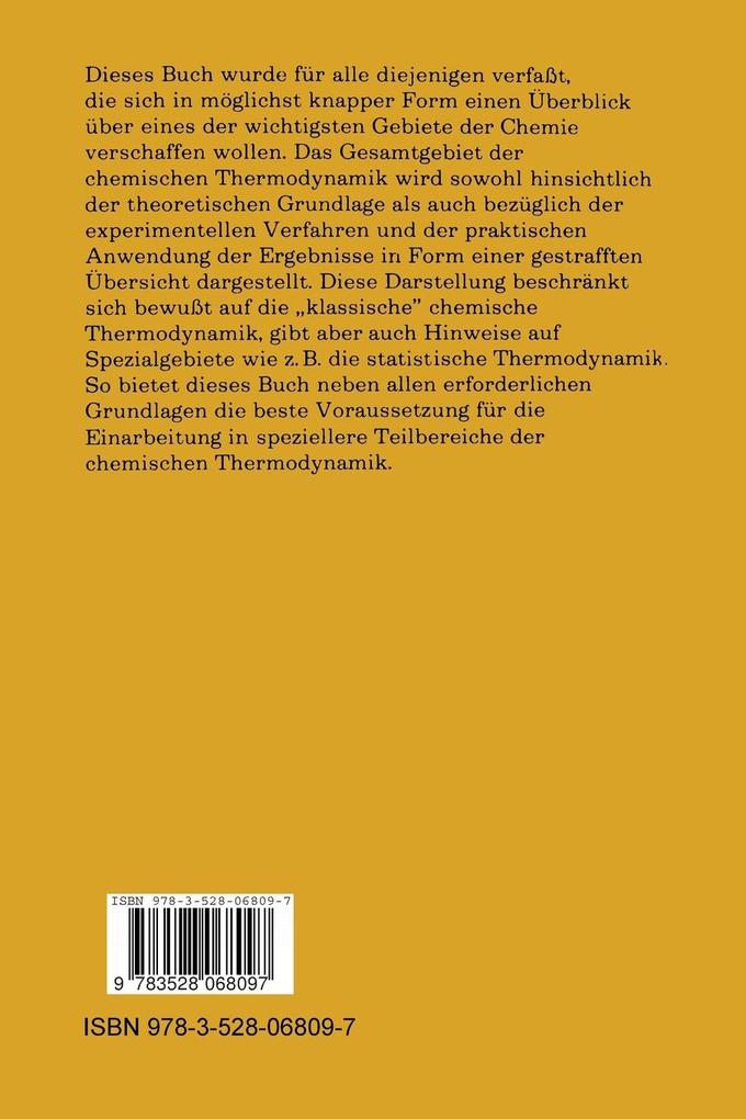 Weitere Ansicht: Chemische Thermodynamik | Wolfgang Wagner