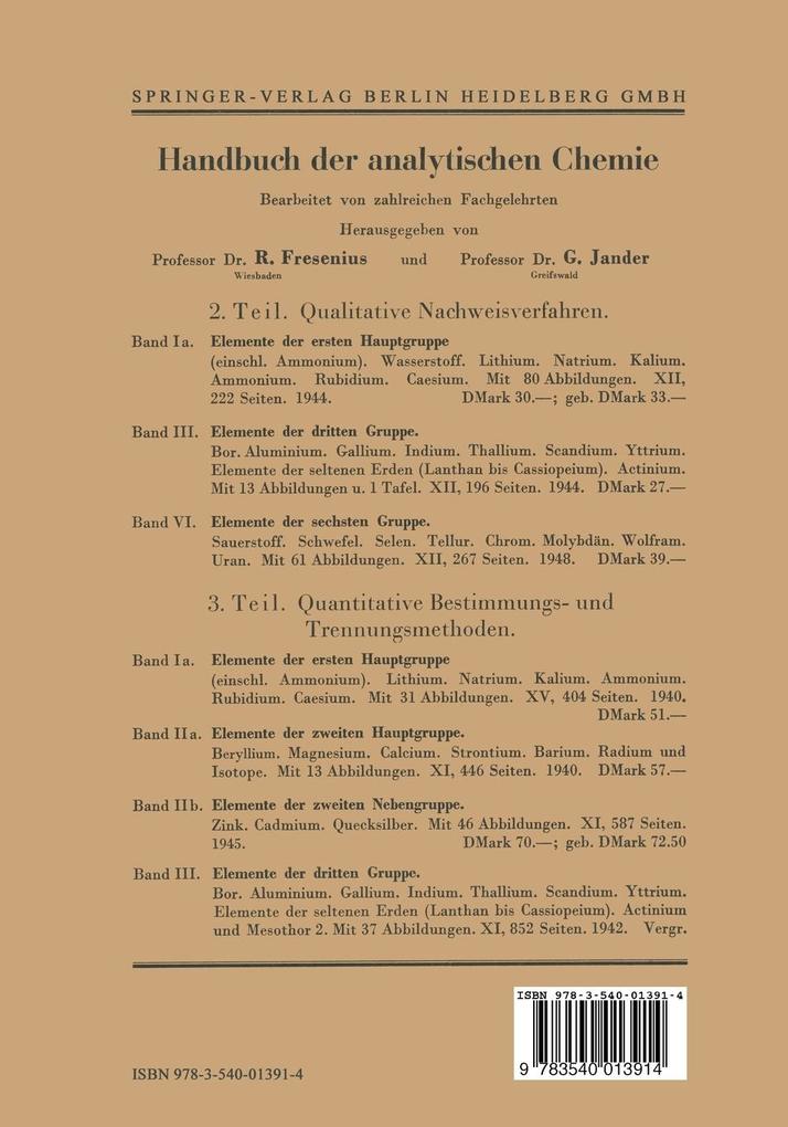 Weitere Ansicht: Elemente der Achten Hauptgruppe | H. Kahle