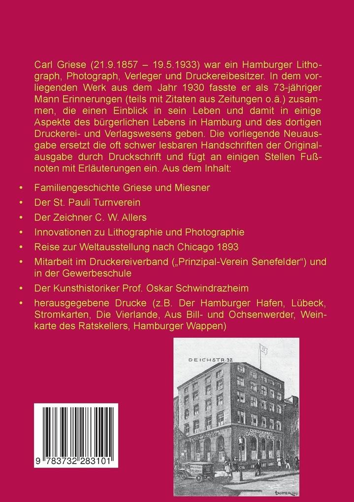 Weitere Ansicht: Erinnerungen | Carl Griese