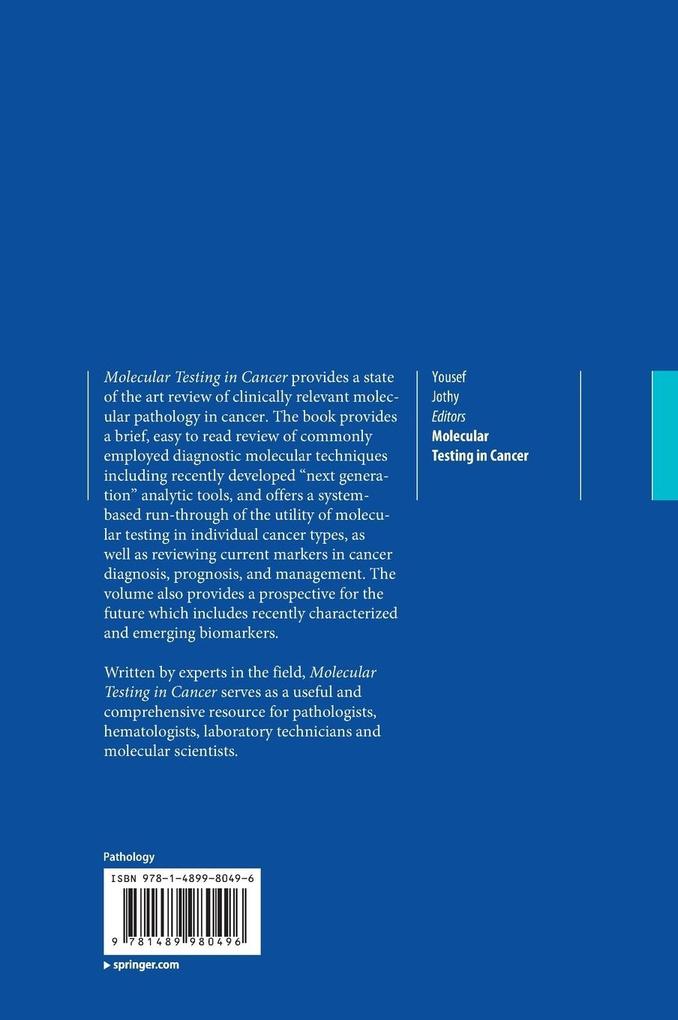 Weitere Ansicht: Molecular Testing in Cancer