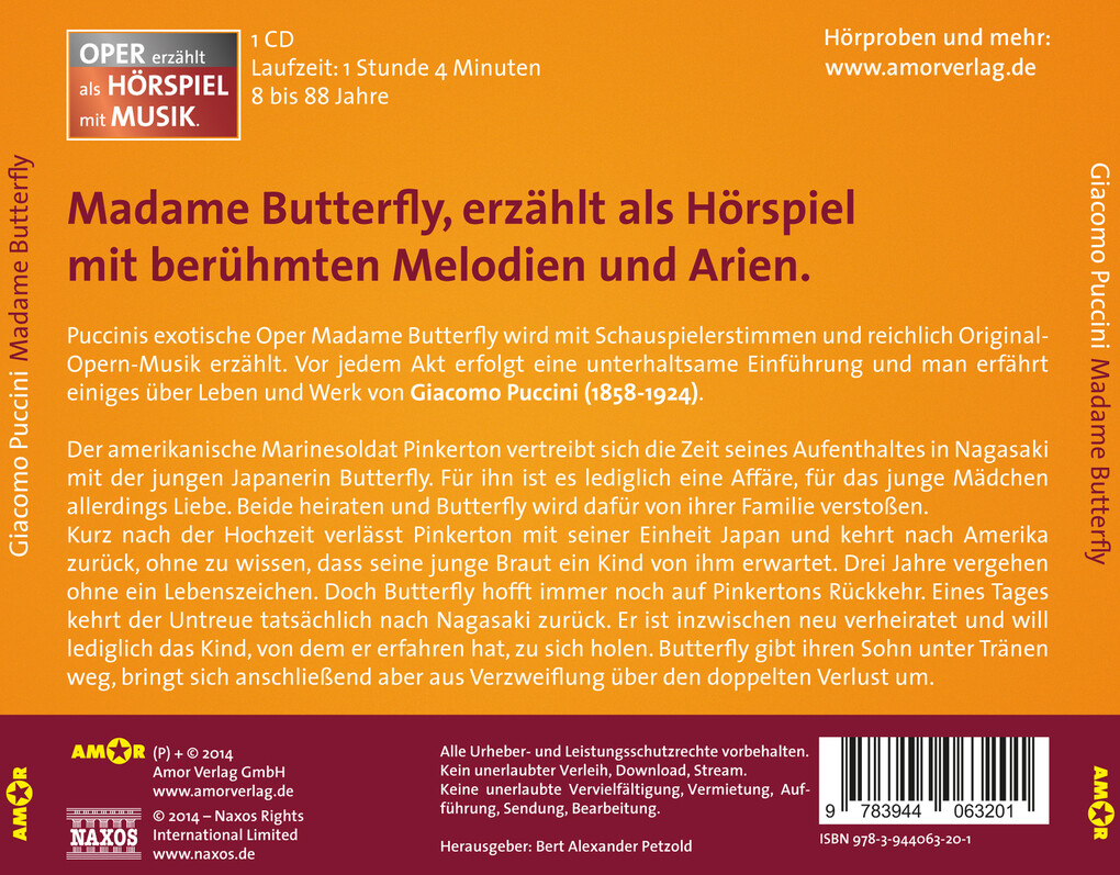 Weitere Ansicht: Puccini: Madame Butterfly | Giacomo Puccini
