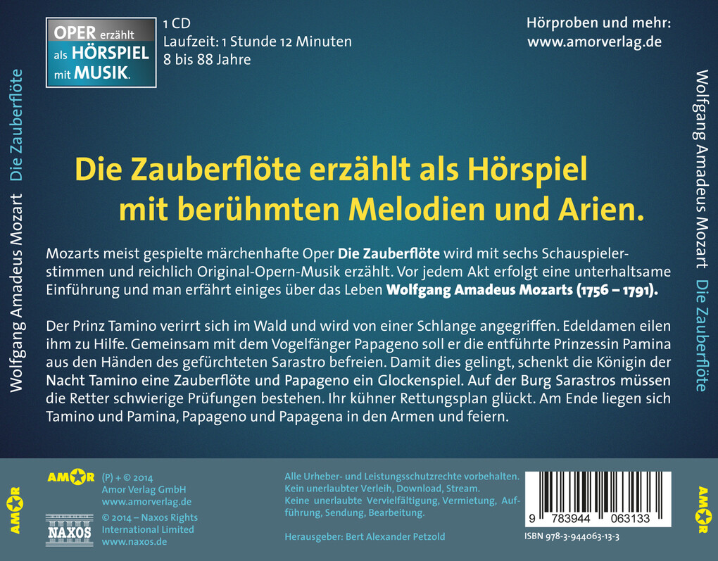 Weitere Ansicht: Mozart: Die Zauberflöte | Wolfgang Amadeus Mozart
