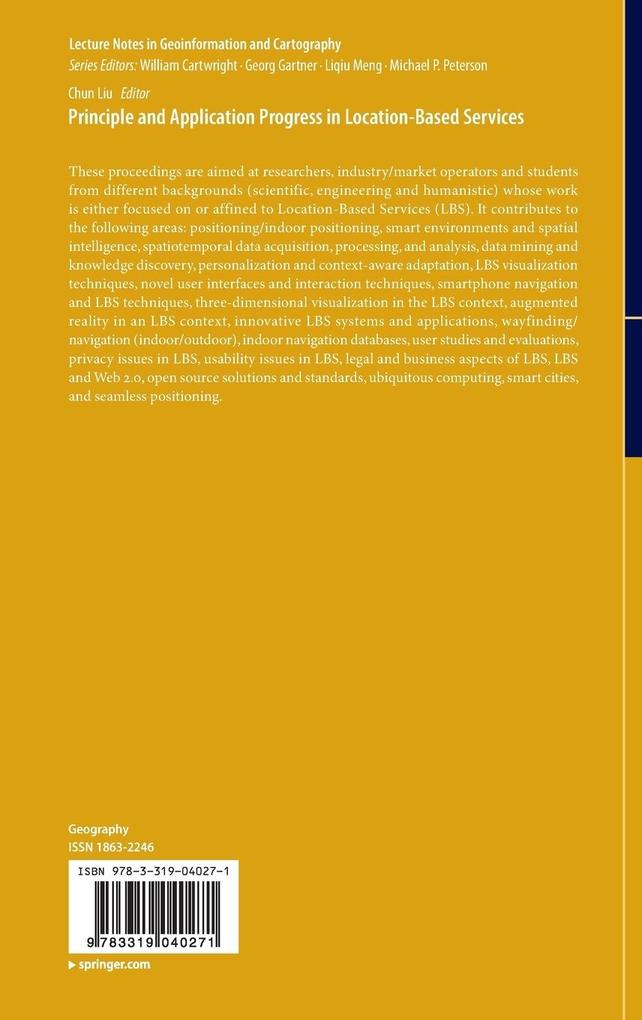 Weitere Ansicht: Principle and Application Progress in Location-Based Services