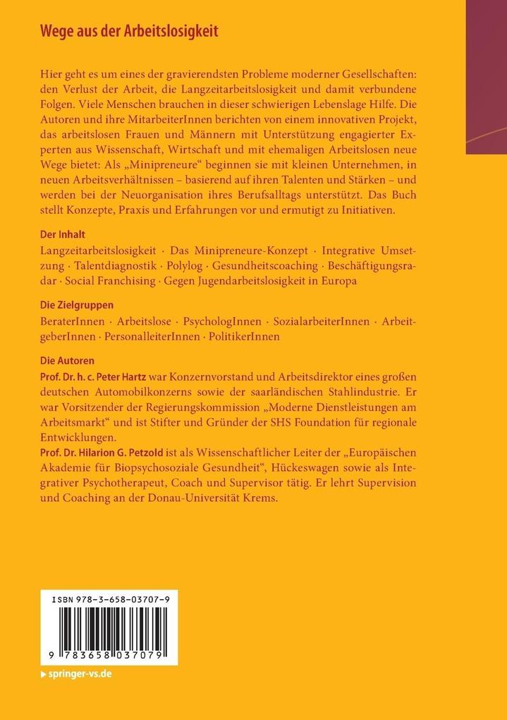 Weitere Ansicht: Wege aus der Arbeitslosigkeit | Peter Hartz, Hilarion G. Petzold