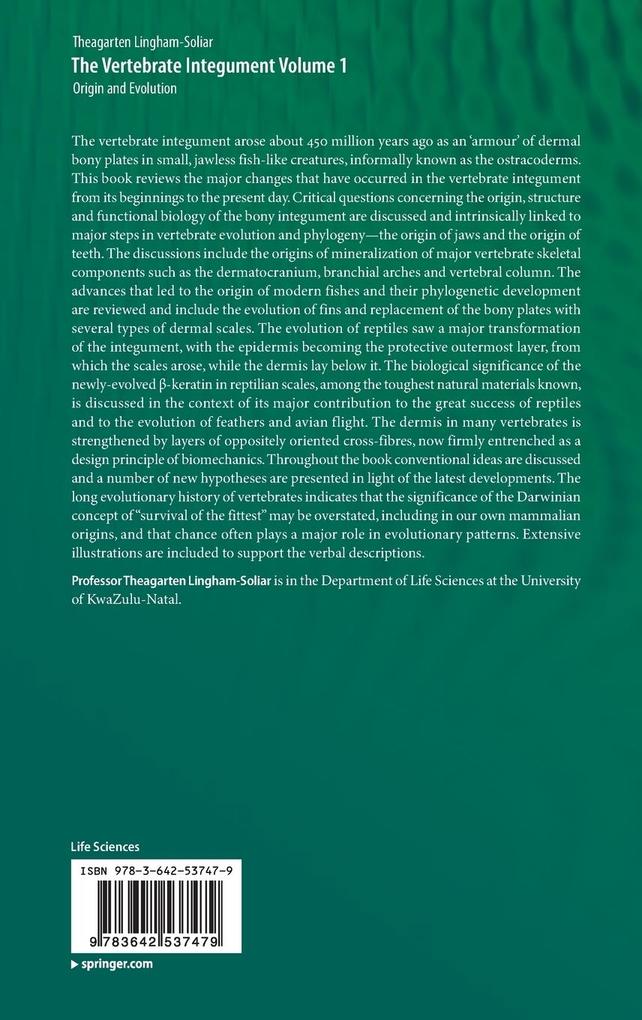 Weitere Ansicht: The Vertebrate IntegumentVolume 1 | Theagarten Lingham-Soliar