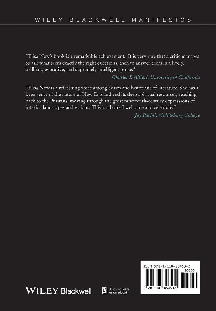 Produktbild: New England Beyond Criticism | Elisa New