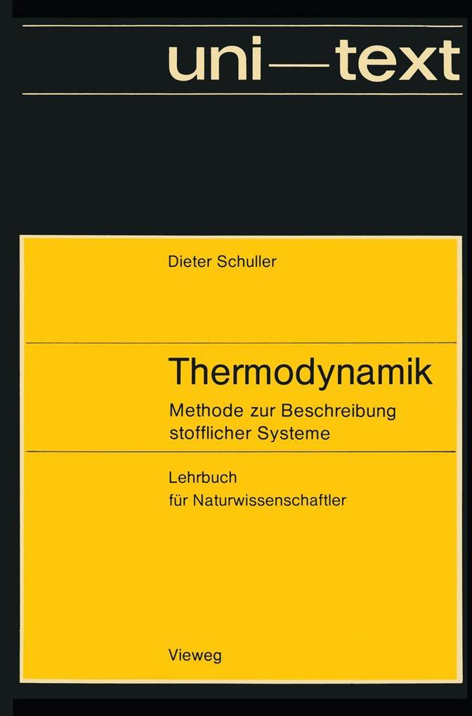 Produktbild: Thermodynamik | Dieter Schuller