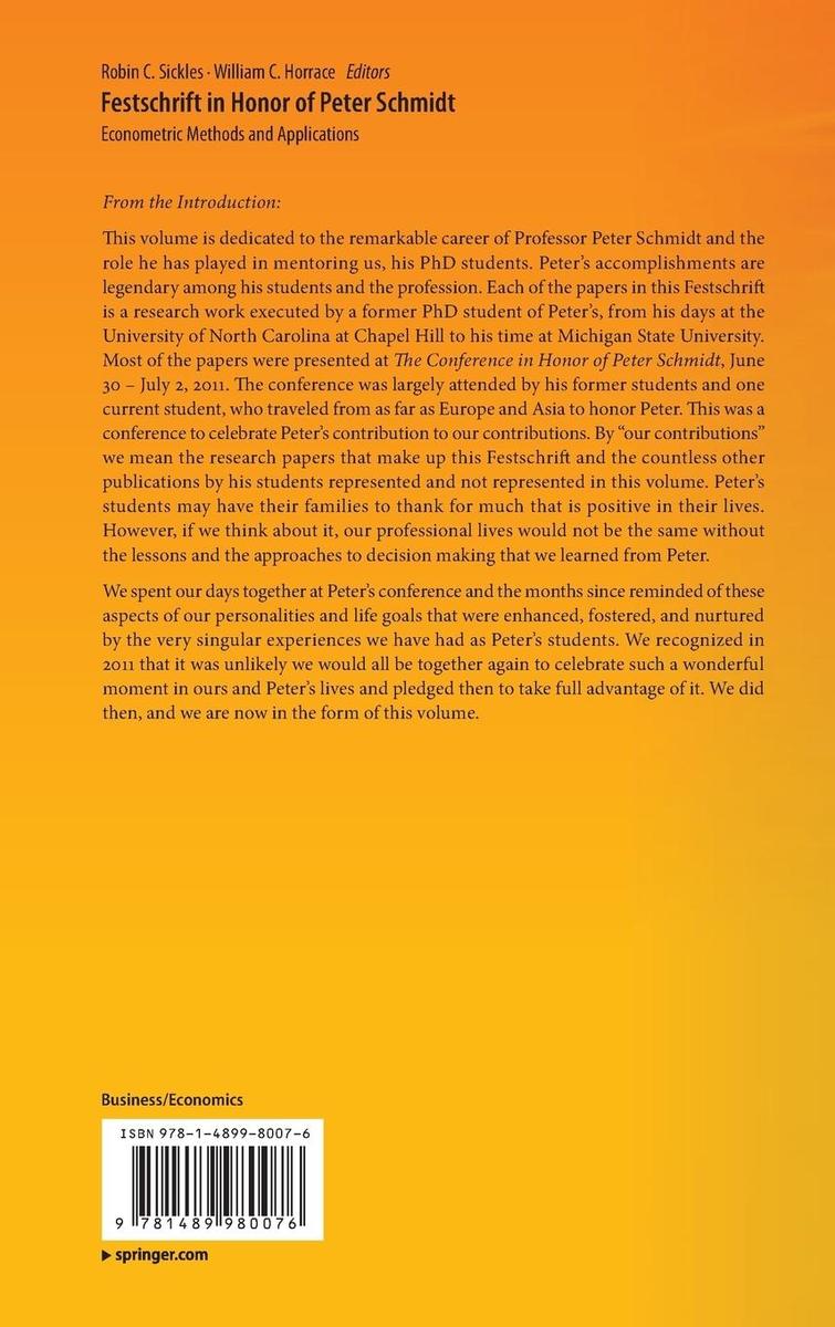 Weitere Ansicht: Festschrift in Honor of Peter Schmidt