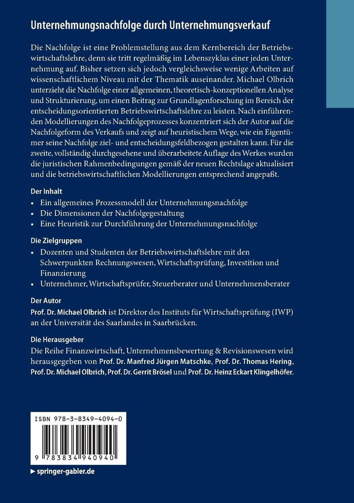 Weitere Ansicht: Unternehmungsnachfolge durch Unternehmungsverkauf | Michael Olbrich