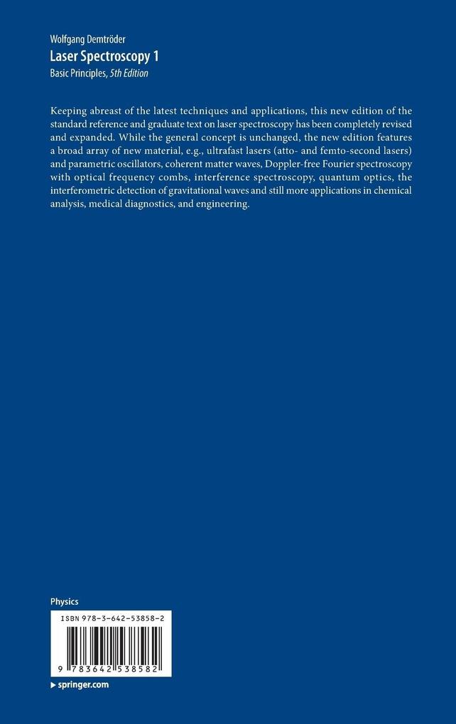 Weitere Ansicht: Laser Spectroscopy 1 | Wolfgang Demtröder