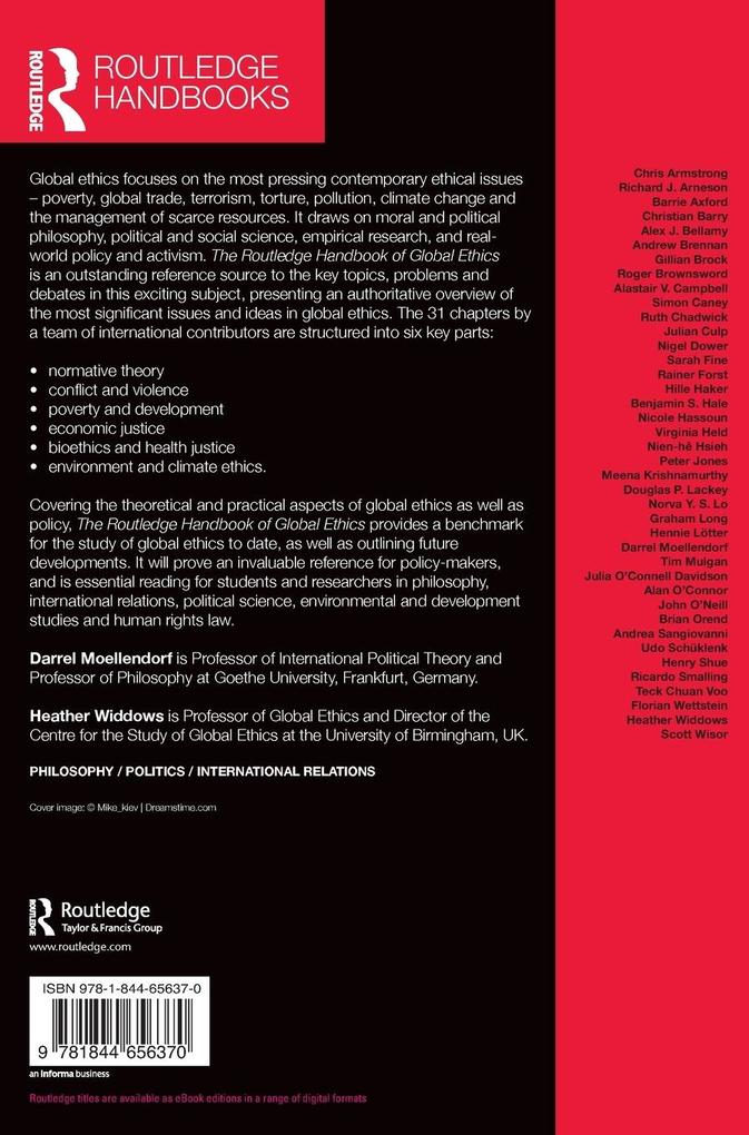 Weitere Ansicht: The Routledge Handbook of Global Ethics