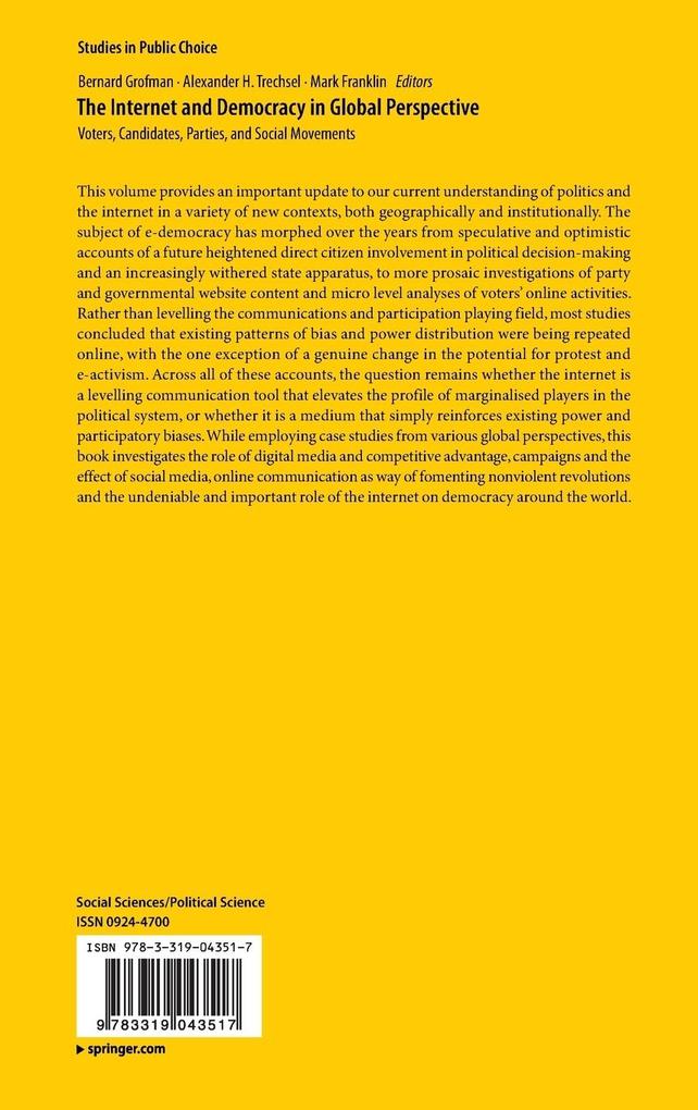 Weitere Ansicht: The Internet and Democracy in Global Perspective