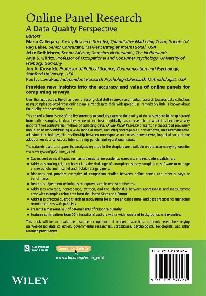 Weitere Ansicht: Online Panel Research