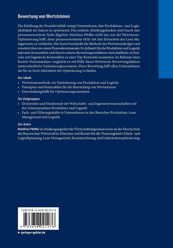 Weitere Ansicht: Bewertung von Wertströmen | Matthias Pfeffer