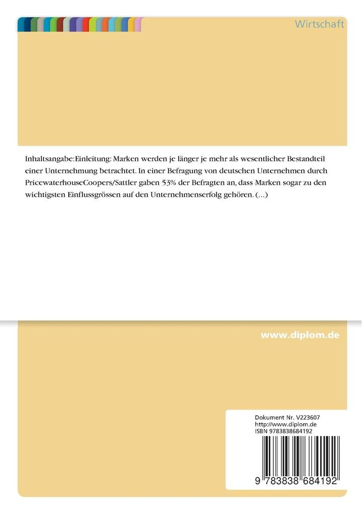 Weitere Ansicht: Markencontrolling für Dienstleistungen | Mario Flury