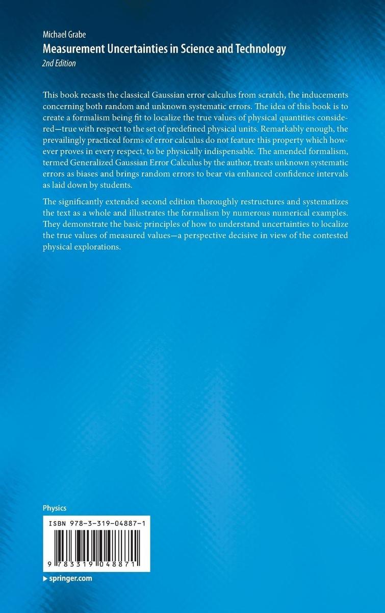 Weitere Ansicht: Measurement Uncertainties in Science and Technology | Michael Grabe