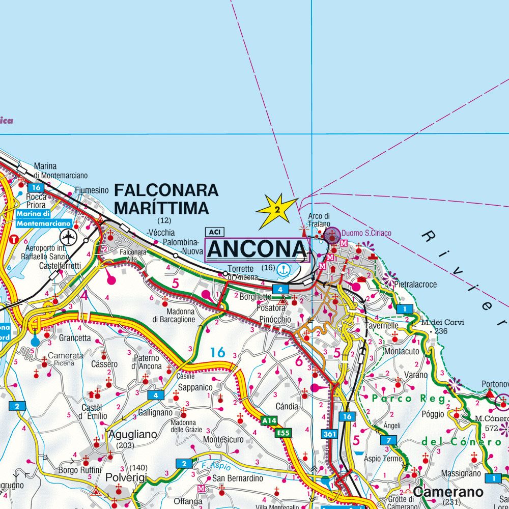 Weitere Ansicht: Marken - Ancona 1 : 150 000