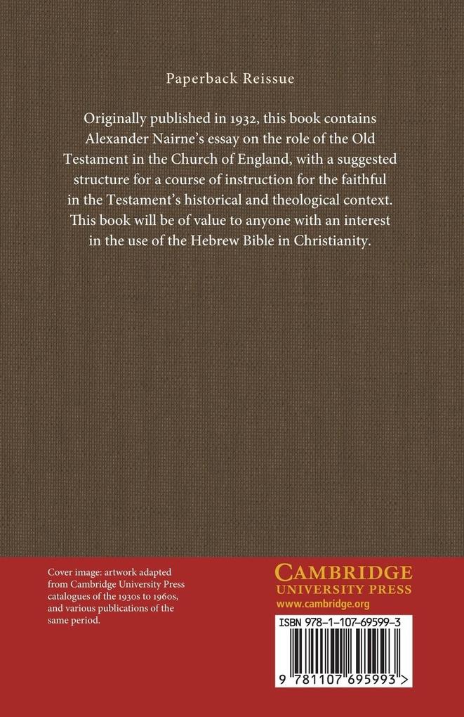 Weitere Ansicht: The Old Testament in the Church | Alexander Nairne