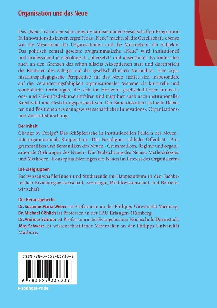 Weitere Ansicht: Organisation und das Neue