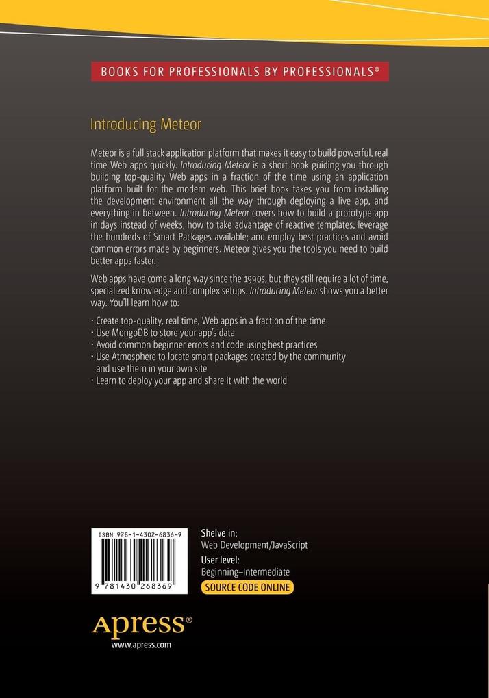 Weitere Ansicht: Introducing Meteor | Aaron Gray, Josh Robinson, David Titarenco