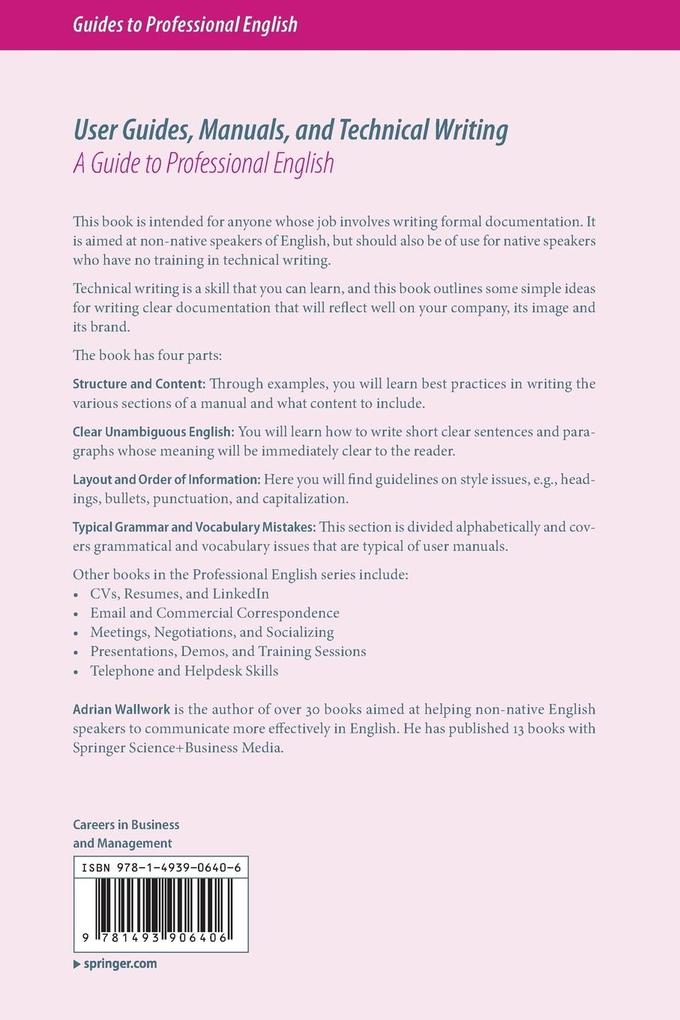 Weitere Ansicht: User Guides, Manuals, and Technical Writing | Adrian Wallwork