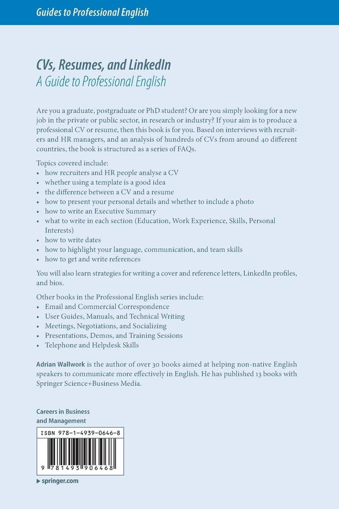 Weitere Ansicht: CVs, Resumes, and LinkedIn | Adrian Wallwork