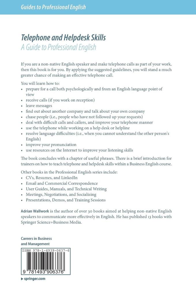Weitere Ansicht: Telephone and Helpdesk Skills | Adrian Wallwork