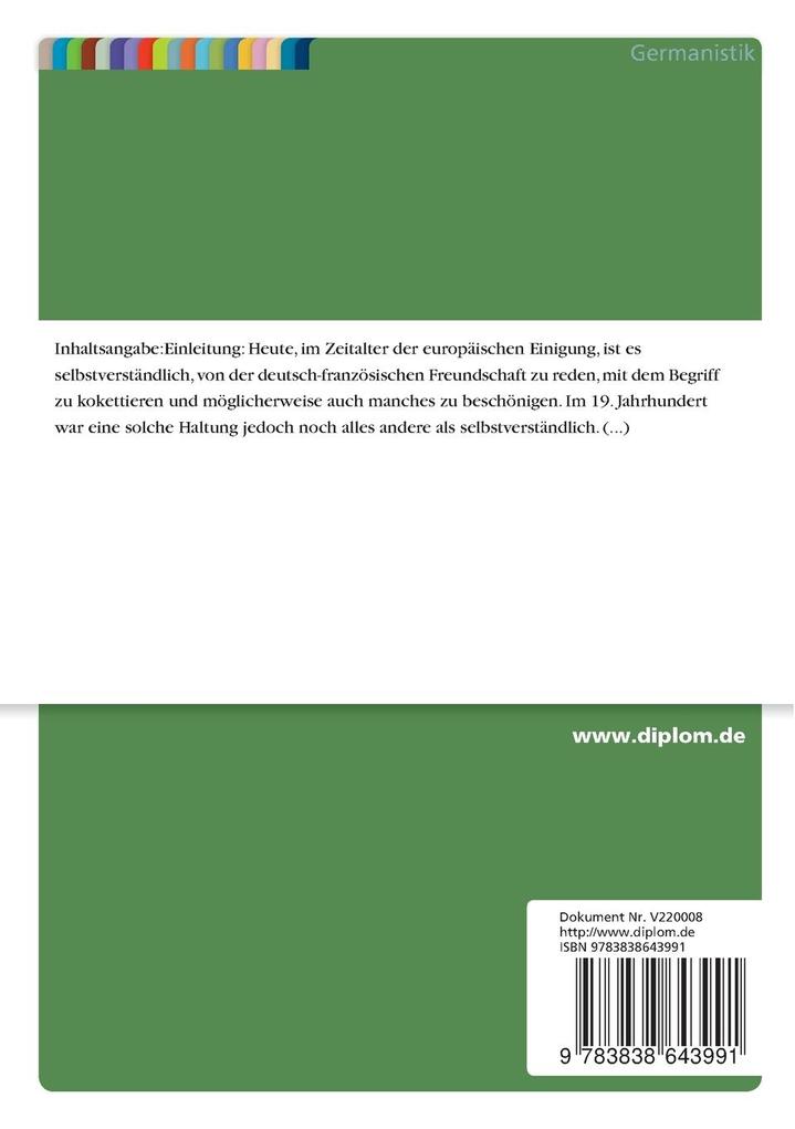 Weitere Ansicht: Aspekte des Frankreich- und des Deutschlandbildes in Heinrich Heines Hugo-Kritik | Marcella Götz