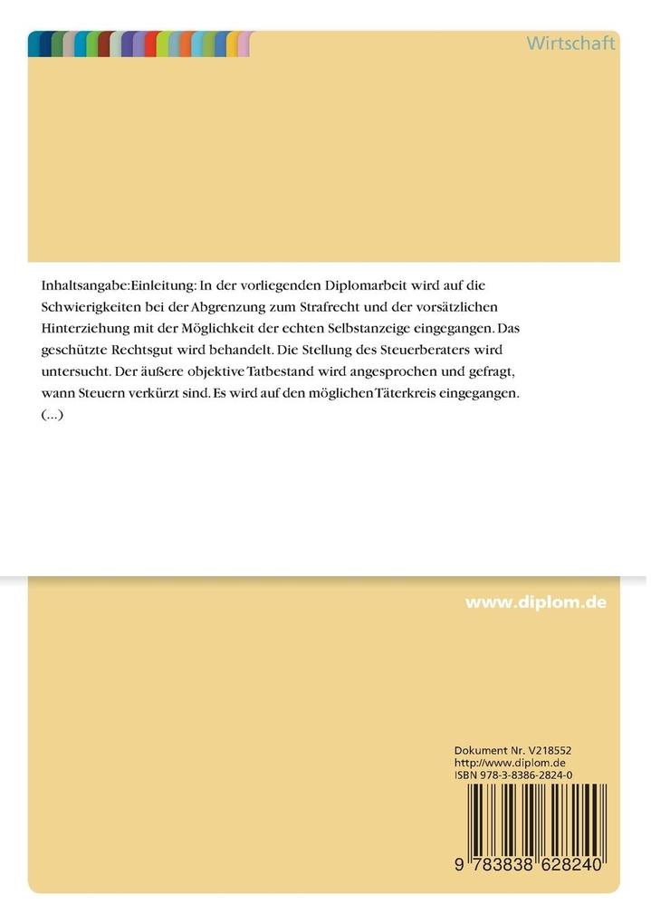 Weitere Ansicht: Die Selbstanzeige bei leichtfertiger Steuerverkürzung nach § 378 Abs. 3 A0 | Andrea Schindler