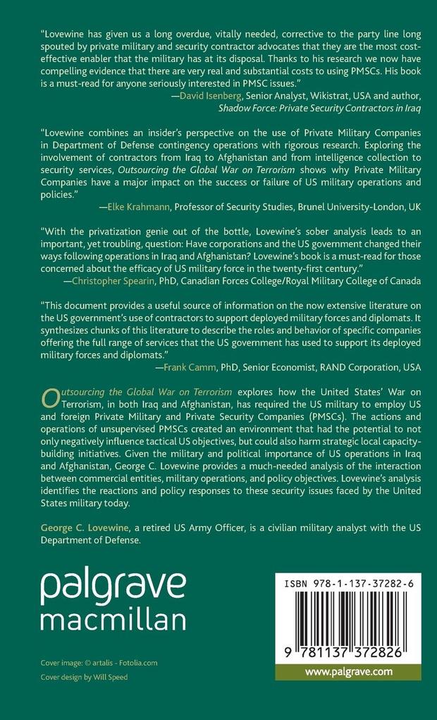 Weitere Ansicht: Outsourcing the Global War on Terrorism | George C. Lovewine, G. Lovewine
