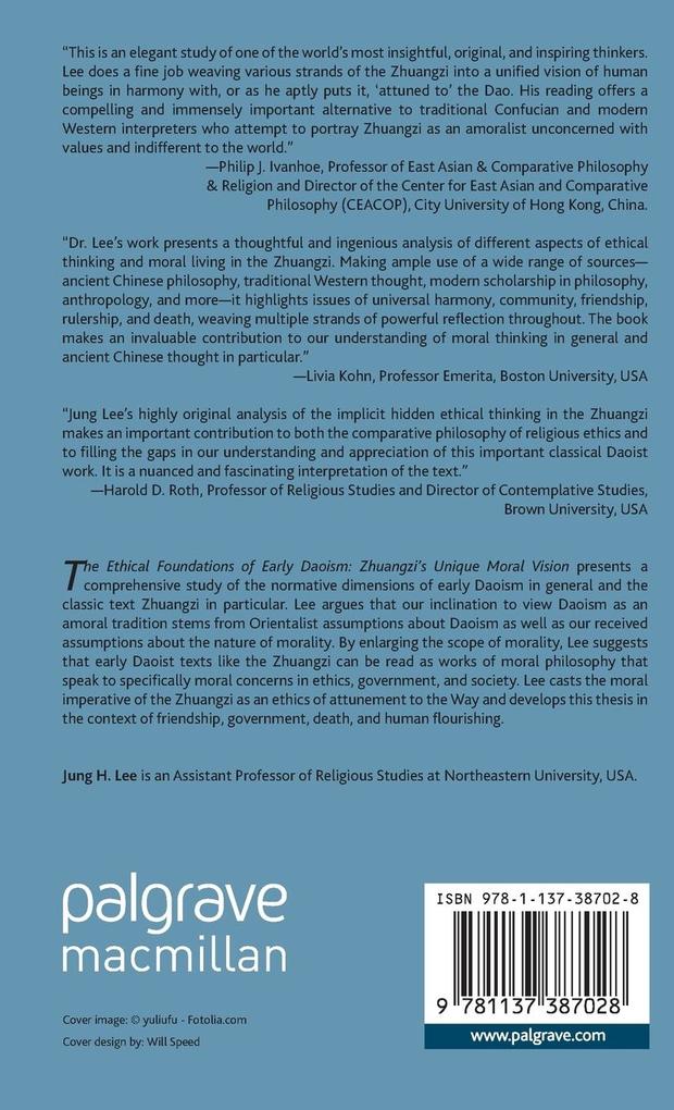 Weitere Ansicht: The Ethical Foundations of Early Daoism | Jung H Lee