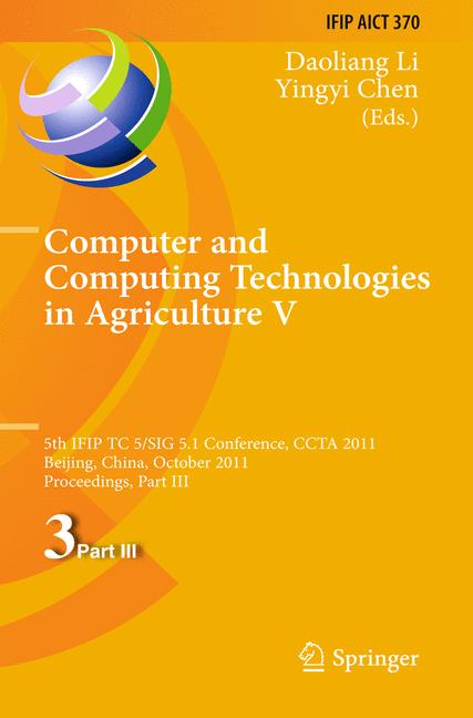 Weitere Ansicht: Computer and Computing Technologies in Agriculture