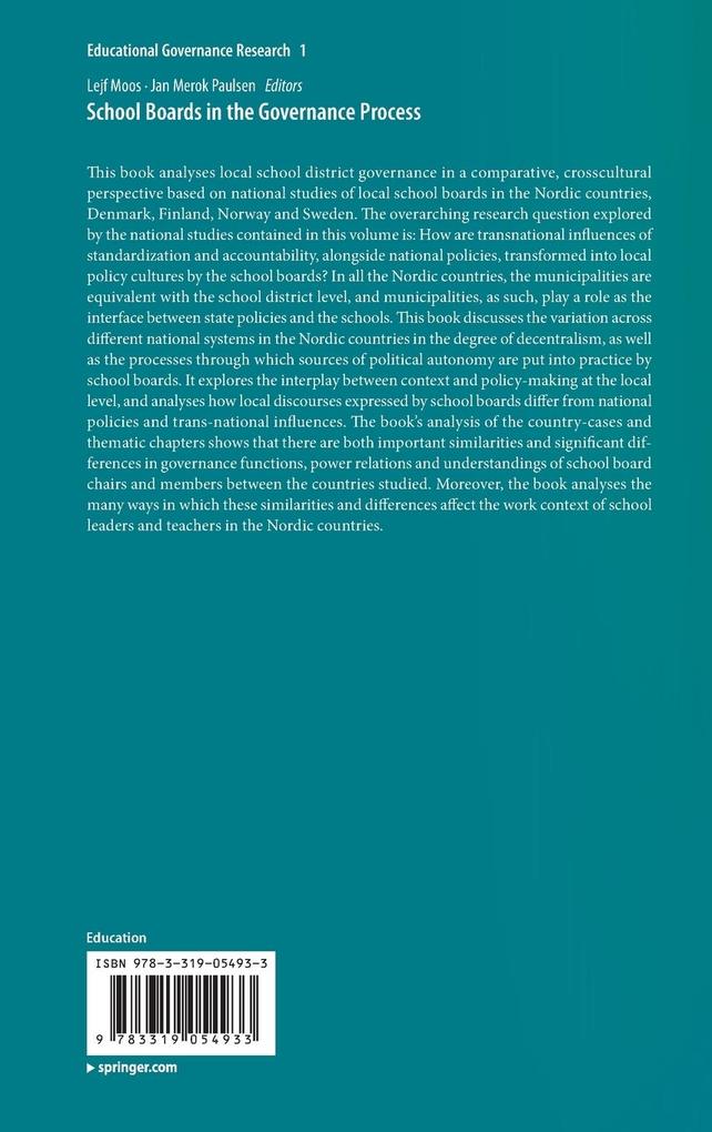 Weitere Ansicht: School Boards in the Governance Process