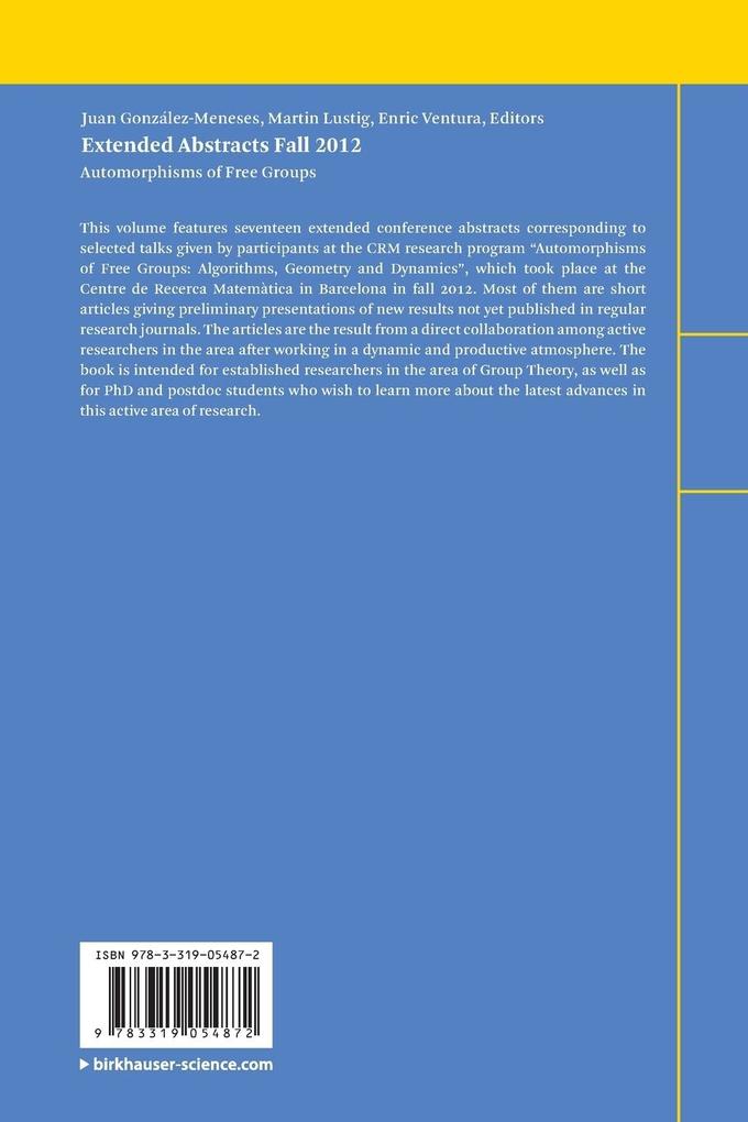 Weitere Ansicht: Extended Abstracts Fall 2012