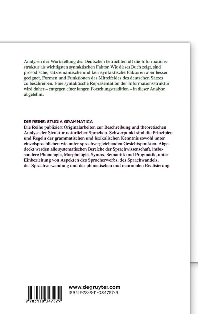 Weitere Ansicht: Scrambling ohne Informationsstruktur? | Volker Struckmeier