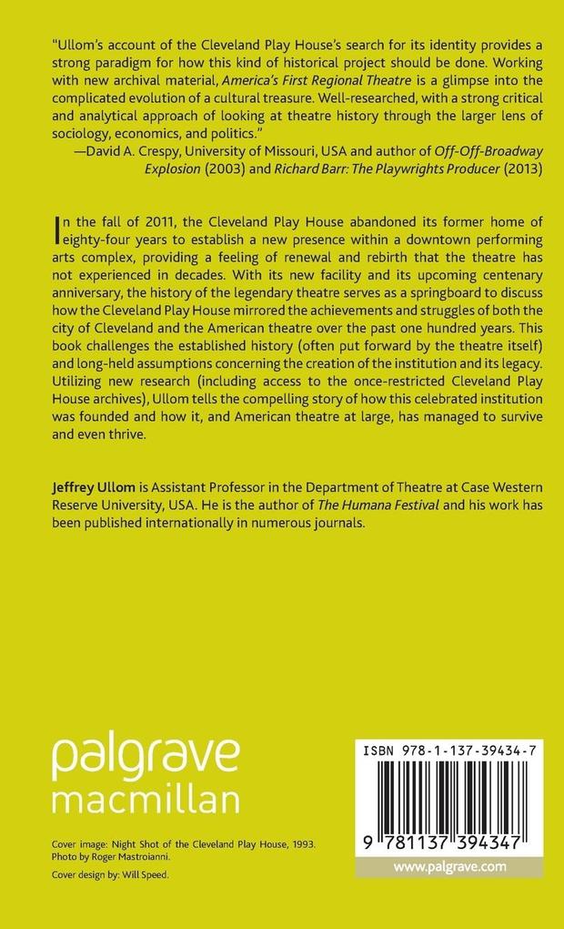 Weitere Ansicht: America's First Regional Theatre | J. Ullom, Jeffrey Ullom