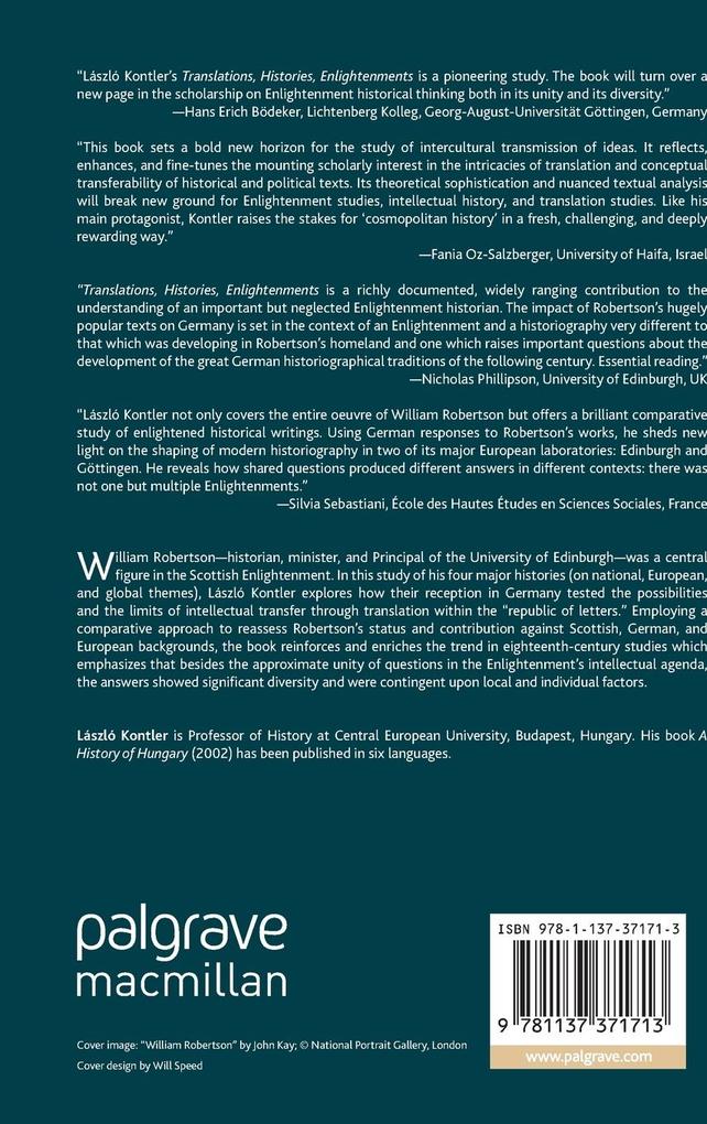 Weitere Ansicht: Translations, Histories, Enlightenments | L. Kontler